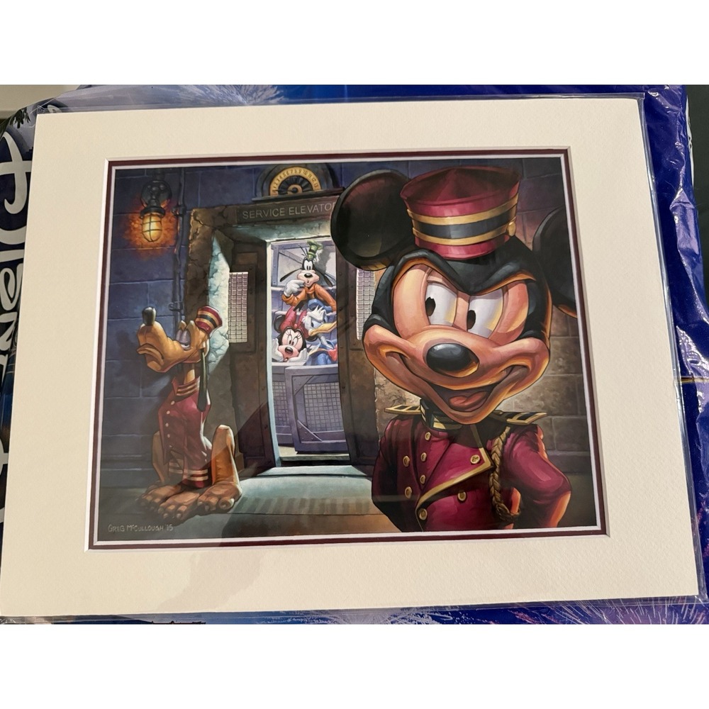 Disney Parks Greg McCullough Hollywood Tower Hotel Tower Of Terror Print 14x18